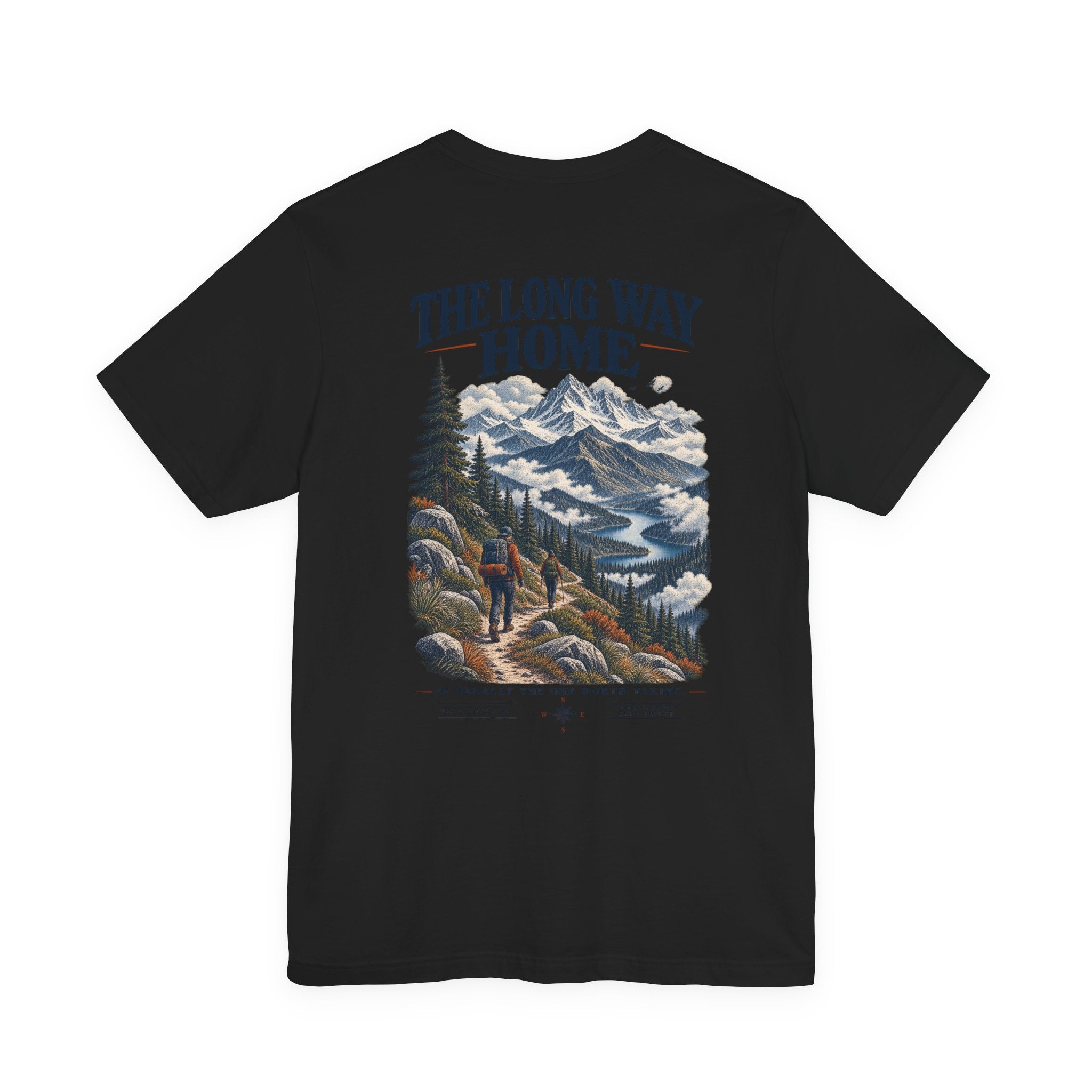 Take The Long Way T‑Shirt — Scenic Hiking Adventure Tee ("Take the Long Way" / "The Long Way Home")
