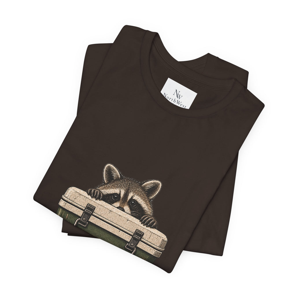 Local Wildlife Raccoon Camping Tee
