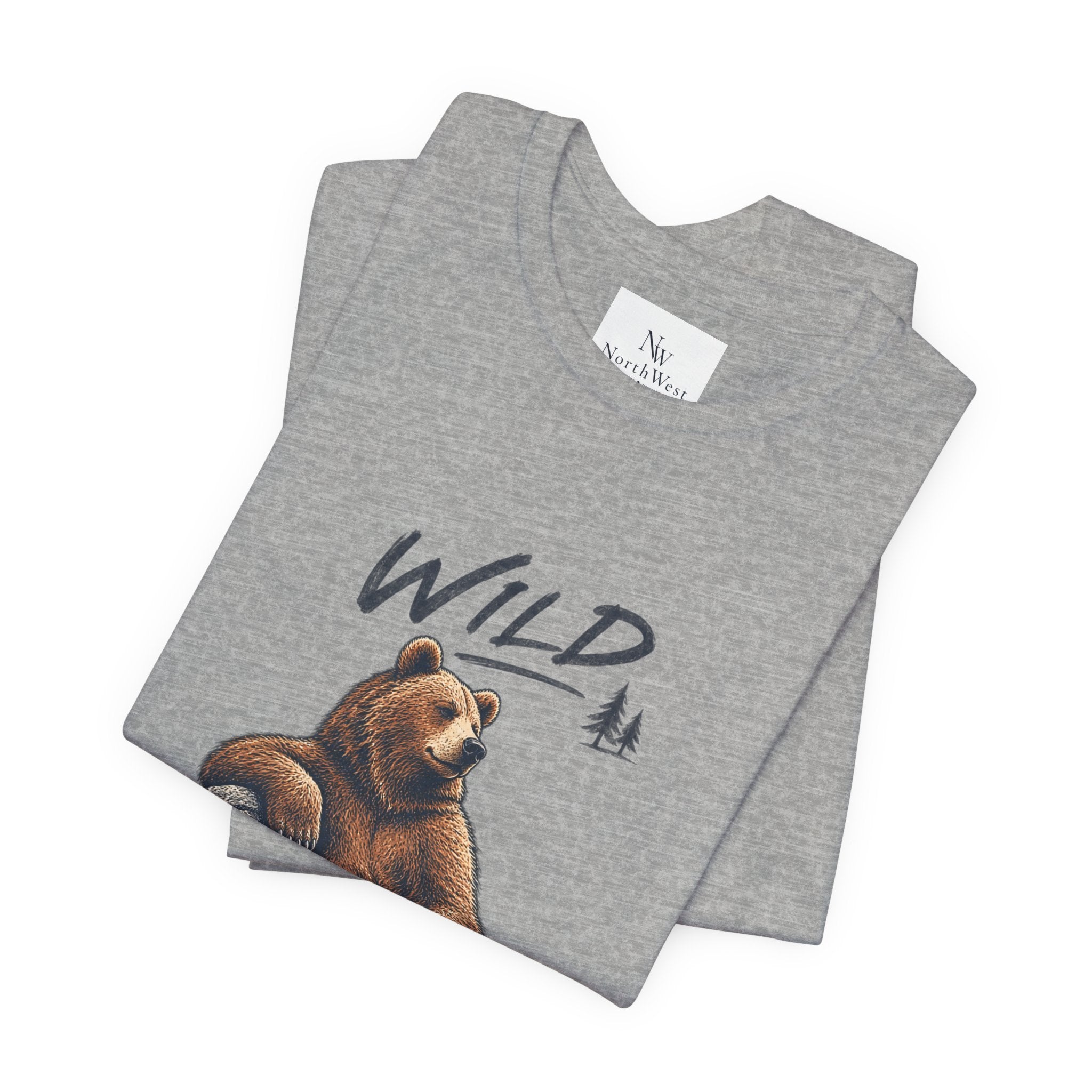 Wild at Heart Bear T-Shirt — Outdoor Nature Graphic Tee