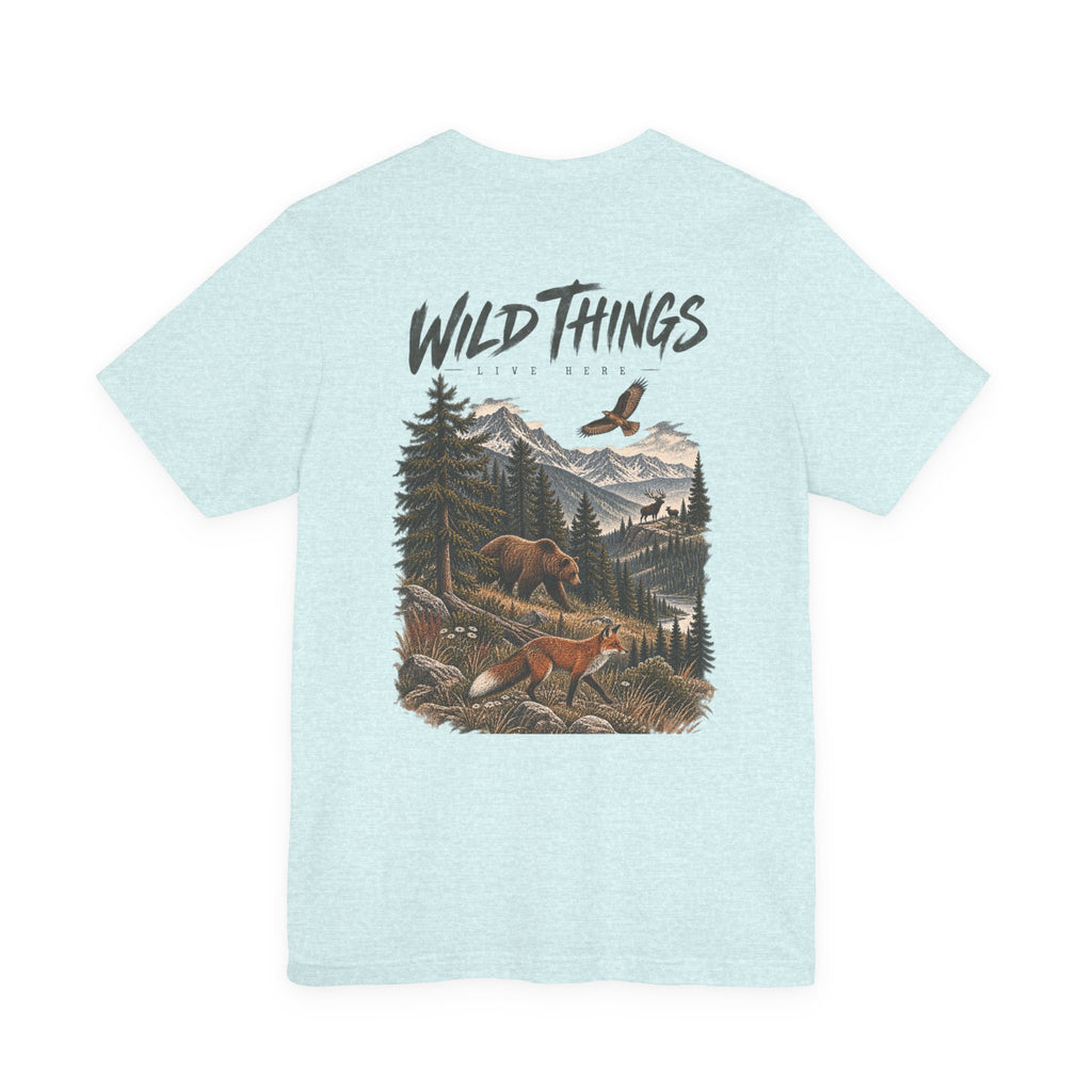 Wild Things Fox Tee — Woodland Nature Graphic T-Shirt