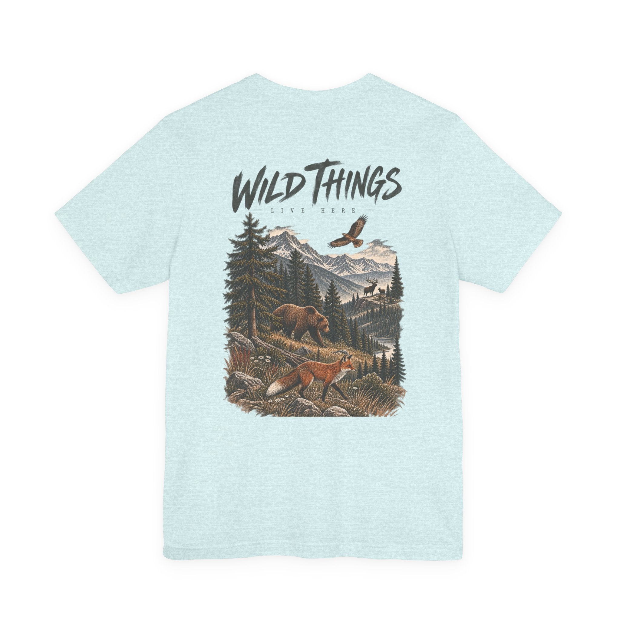 Wild Things Fox Tee — Woodland Nature Graphic T-Shirt