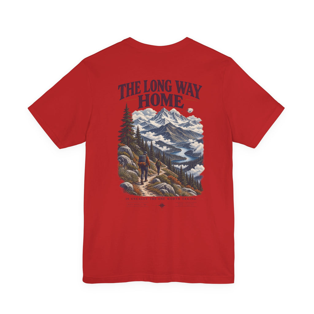 Take The Long Way T‑Shirt — Scenic Hiking Adventure Tee ("Take the Long Way" / "The Long Way Home")