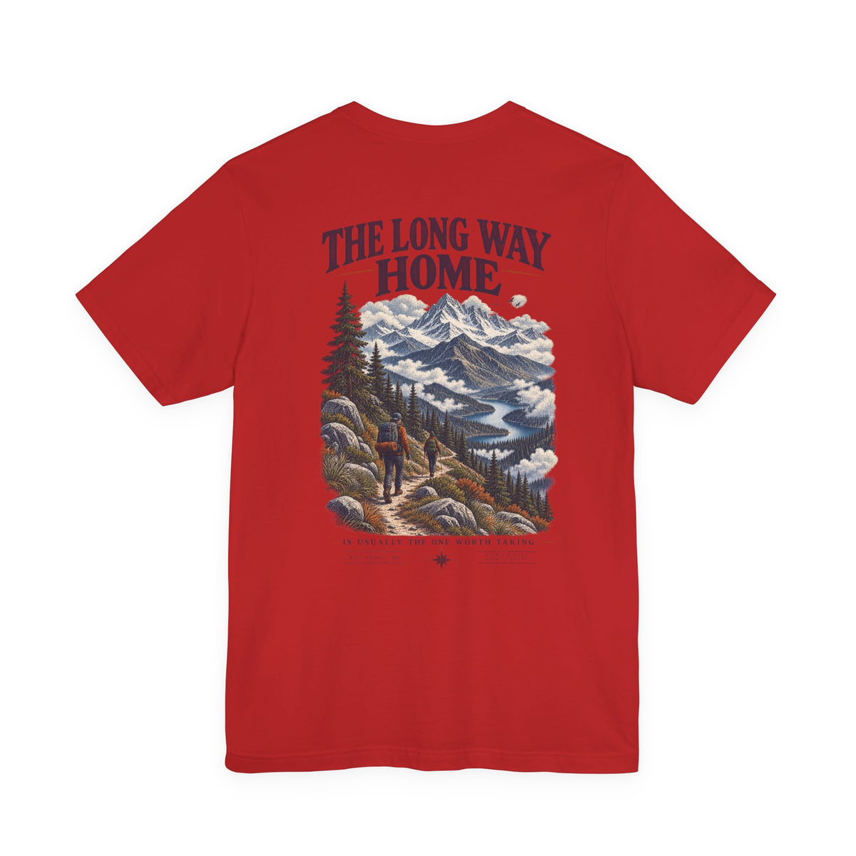 Take The Long Way T‑Shirt — Scenic Hiking Adventure Tee ("Take the Long Way" / "The Long Way Home")