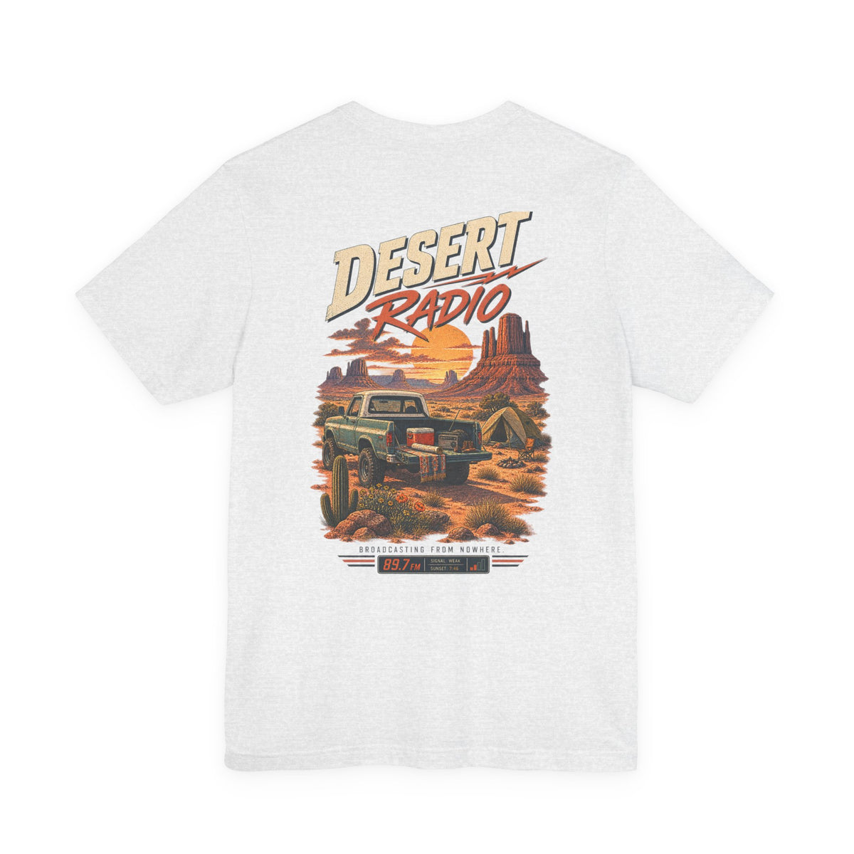 Desert Radio Tee — '89.7 Nowhere FM' Vintage Desert Radio Graphic T-Shirt
