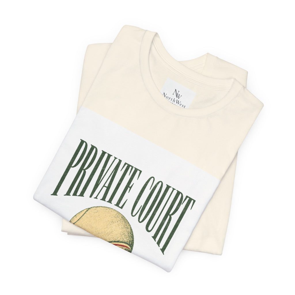 Private Court Tennis Tee — "After Four" Vintage Tennis Graphic T‑Shirt