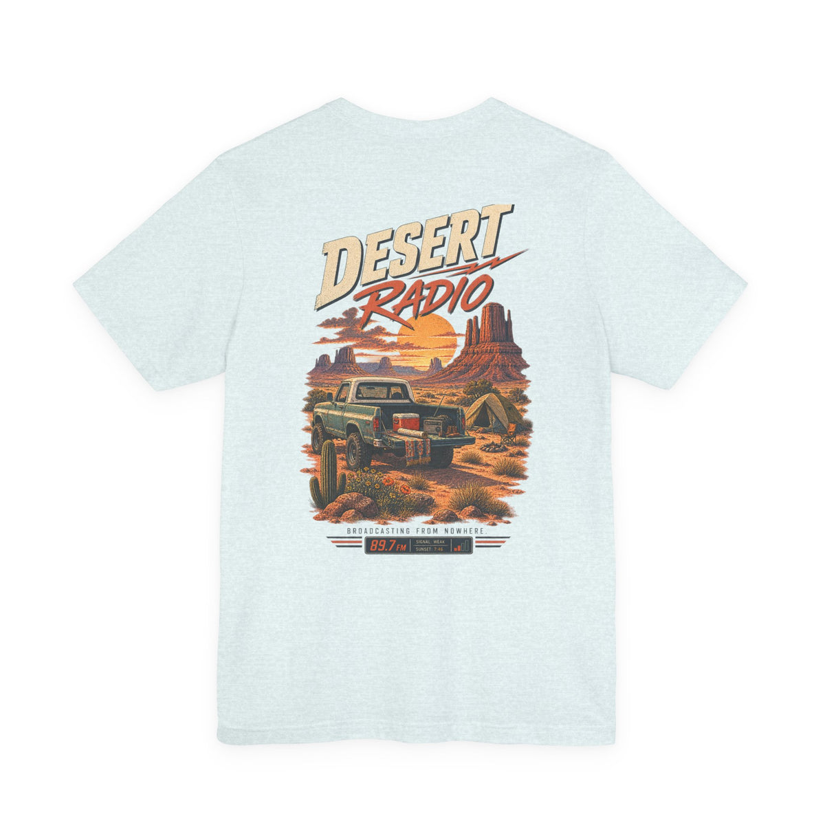 Desert Radio Tee — '89.7 Nowhere FM' Vintage Desert Radio Graphic T-Shirt