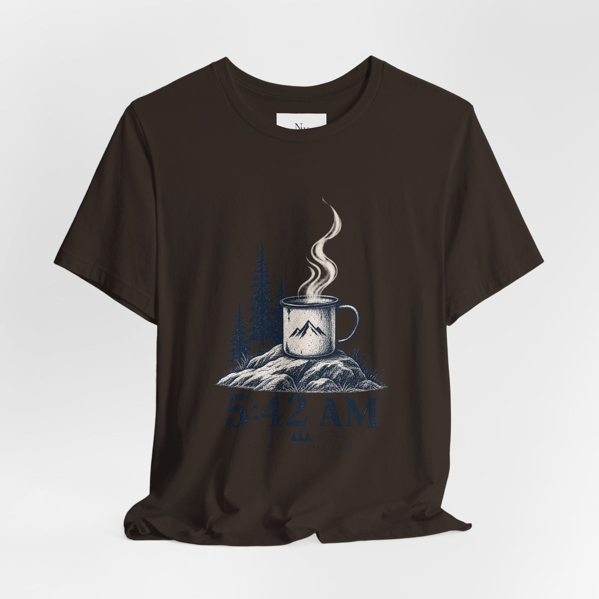 5:42 AM Camping T‑Shirt — "Before Everyone Else" Morning Coffee & Mountain Tee