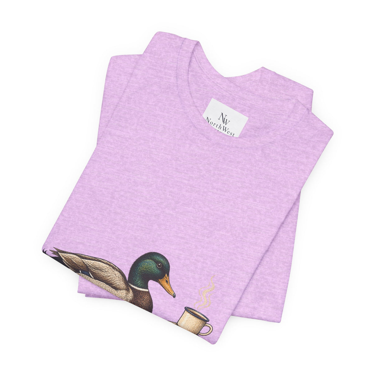 Slow Mornings Duck Tee — Cozy Cabin Nature Graphic T-Shirt