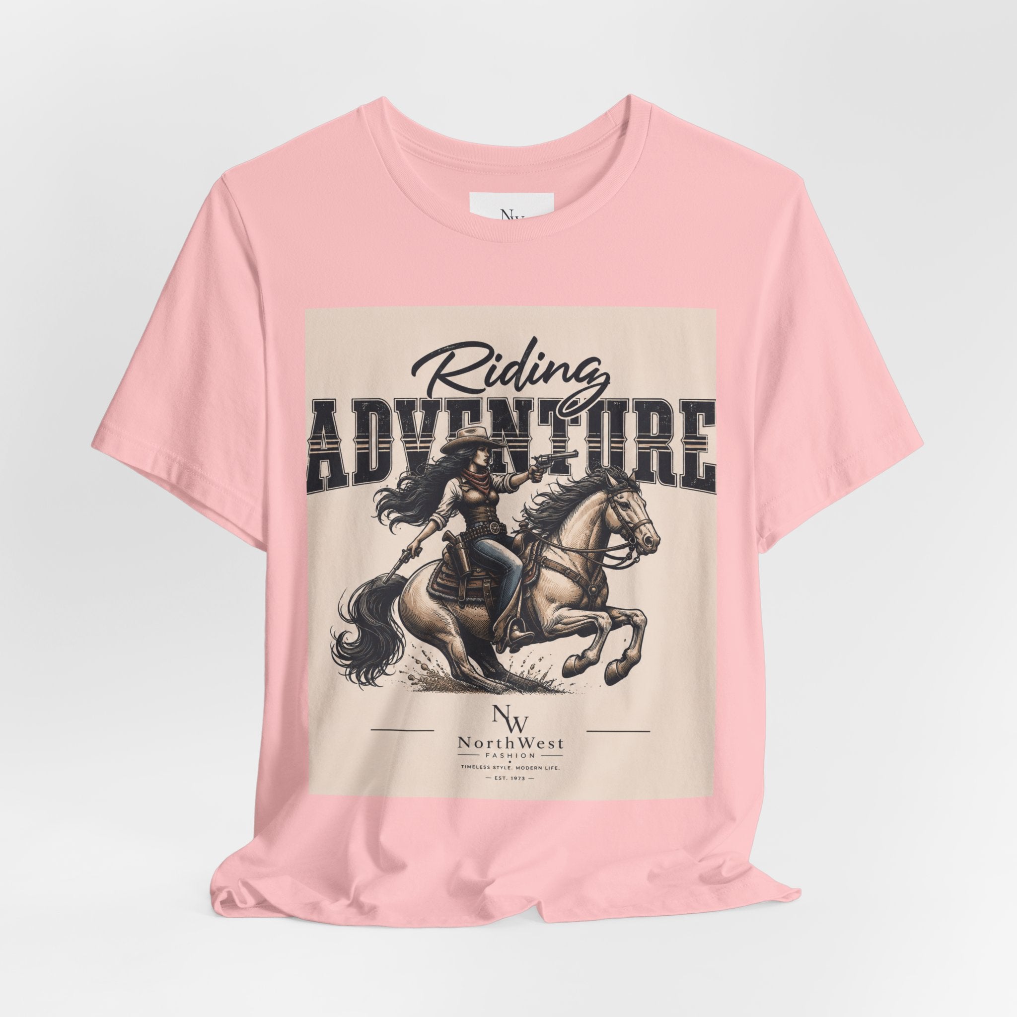 Cowgirl Riding Adventure Tee – Western Horseback Graphic T-Shirt