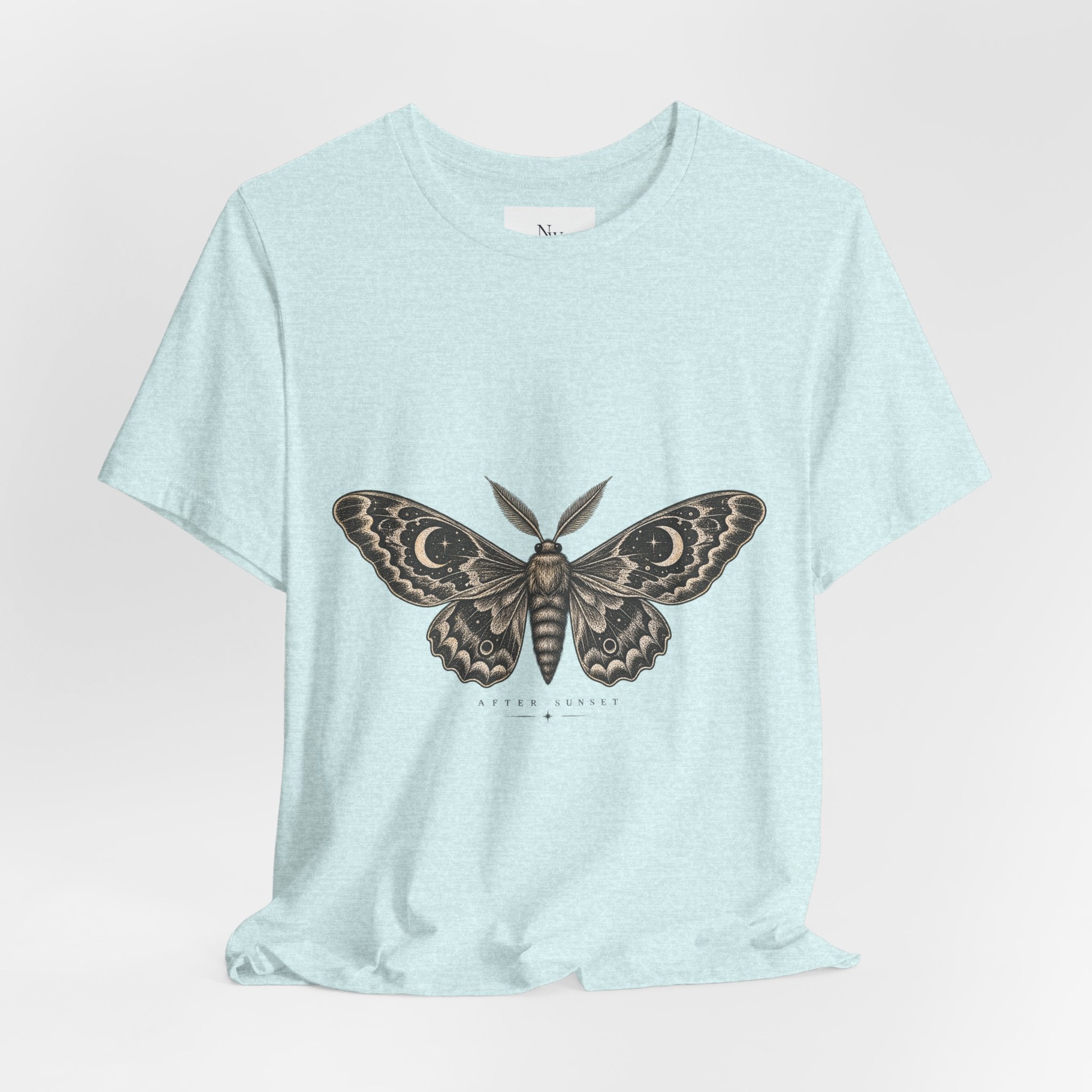 Meet Me After Sunset Tee — Vintage Moth & Moon Graphic T-Shirt