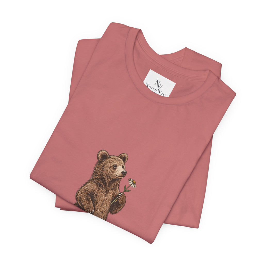 Little Wild One Bear Tee — Born A Little Wild Graphic T-Shirt