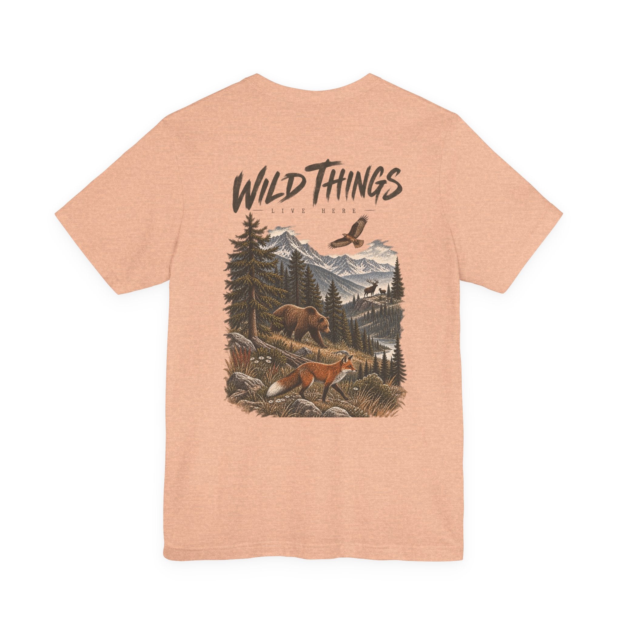 Wild Things Fox Tee — Woodland Nature Graphic T-Shirt