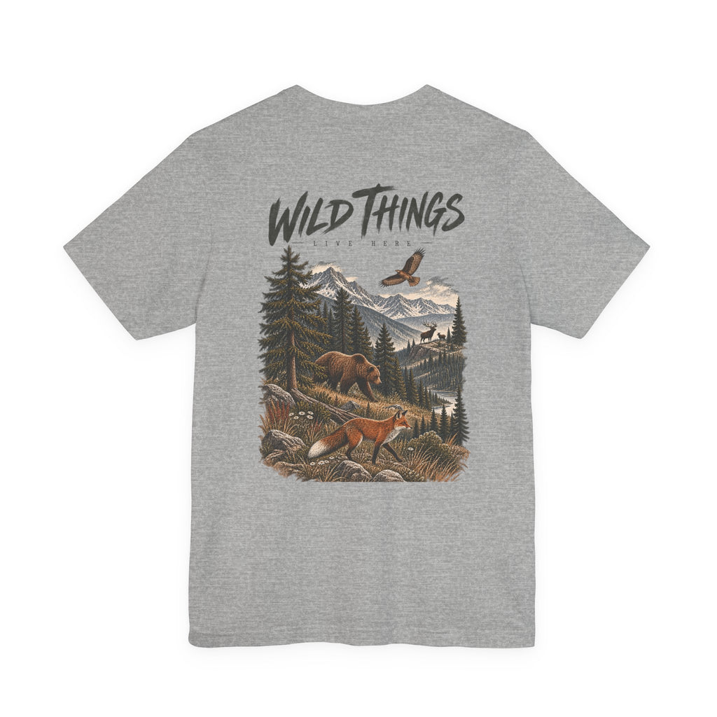 Wild Things Fox Tee — Woodland Nature Graphic T-Shirt