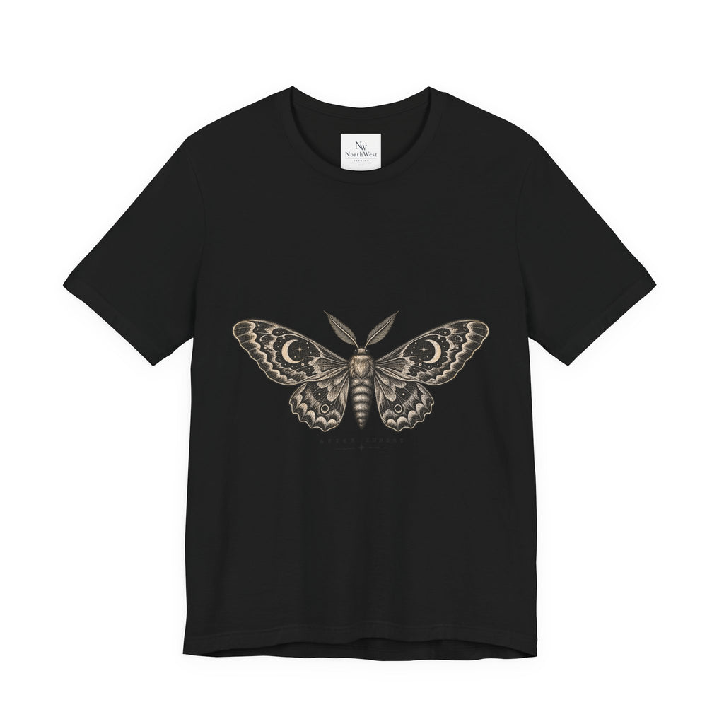 Meet Me After Sunset Tee — Vintage Moth & Moon Graphic T-Shirt