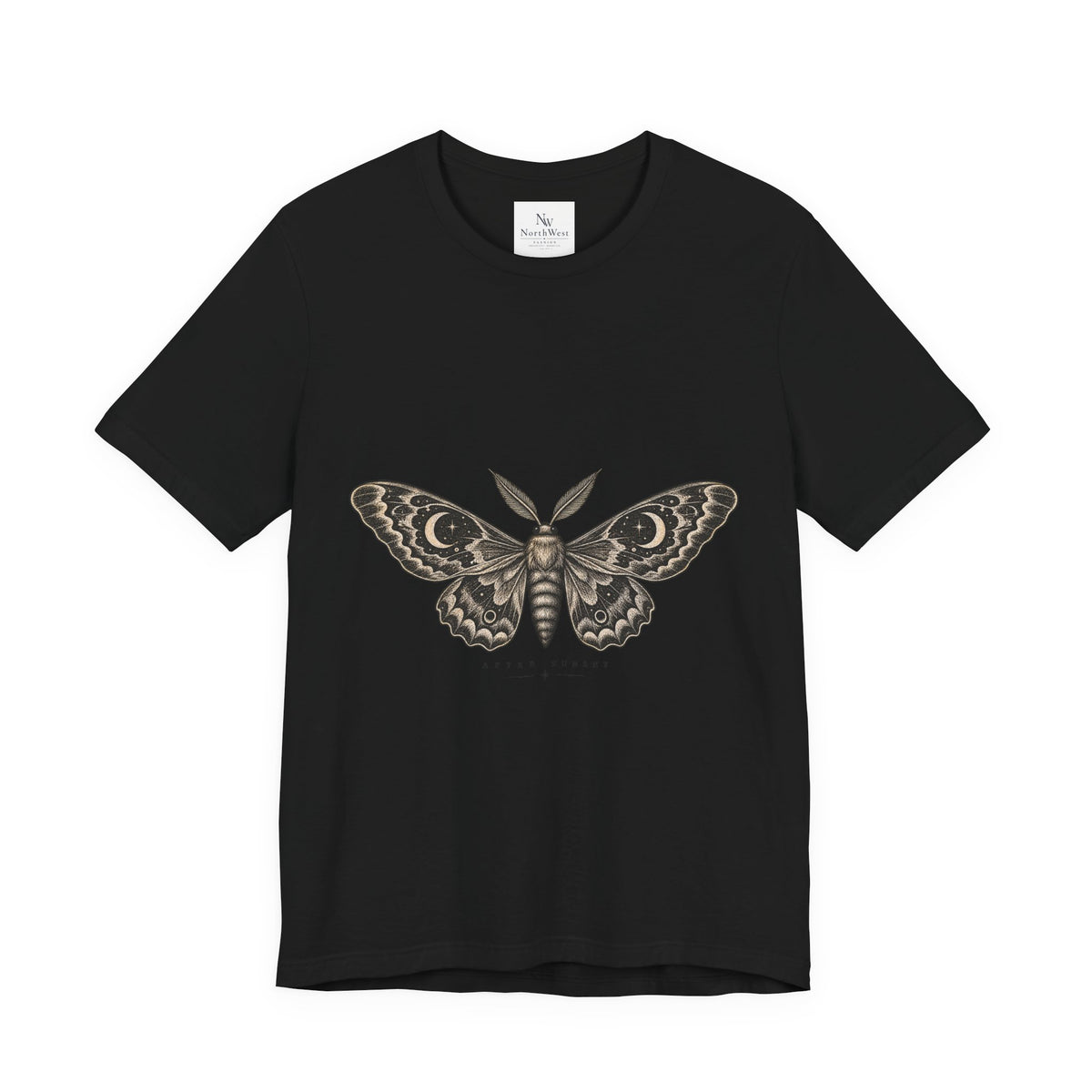 Meet Me After Sunset Tee — Vintage Moth & Moon Graphic T-Shirt