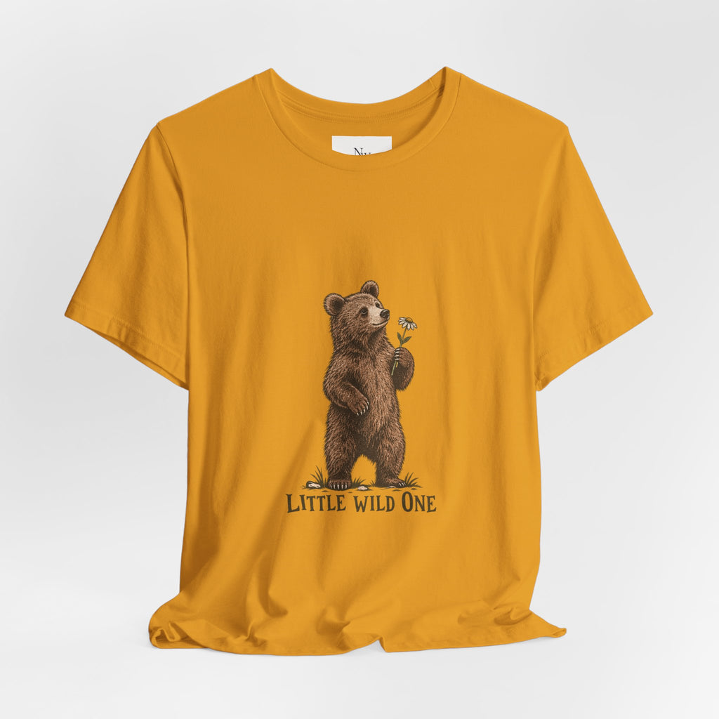 Little Wild One Bear Tee — Born A Little Wild Graphic T-Shirt