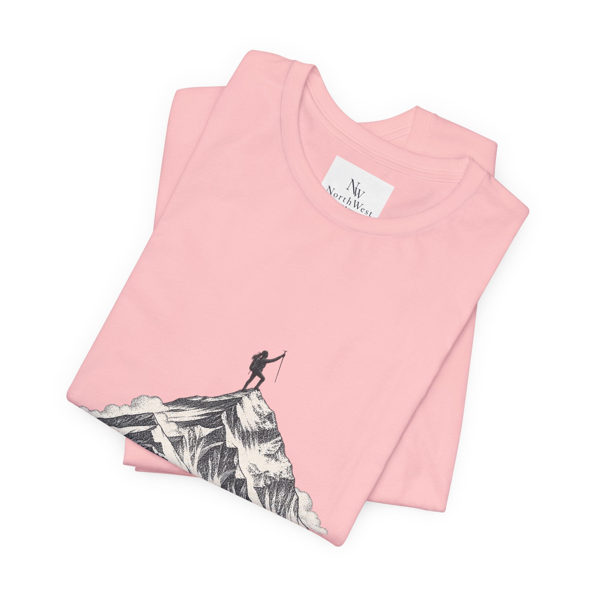 Everest Climber Tee — "She Made It" Mountain Summit Shirt (8848.86m)
