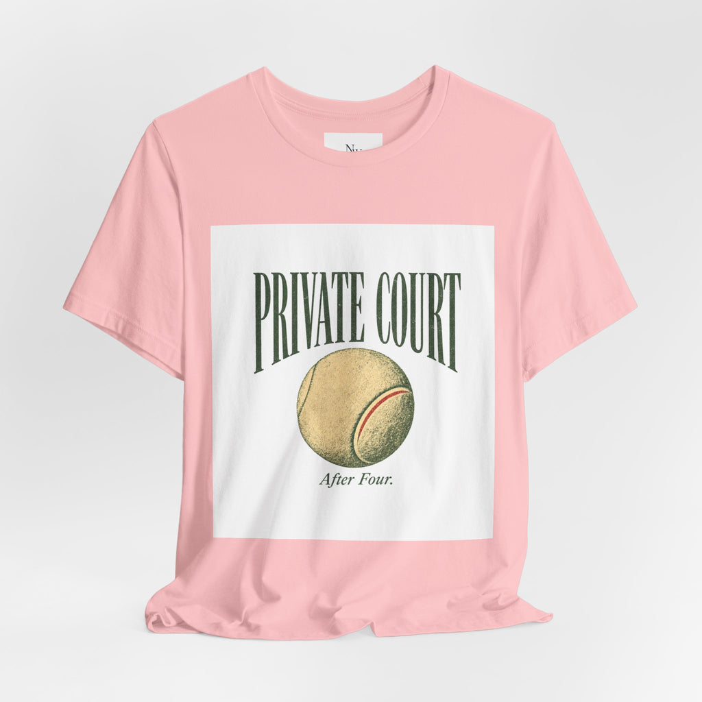 Private Court Tennis Tee — "After Four" Vintage Tennis Graphic T‑Shirt