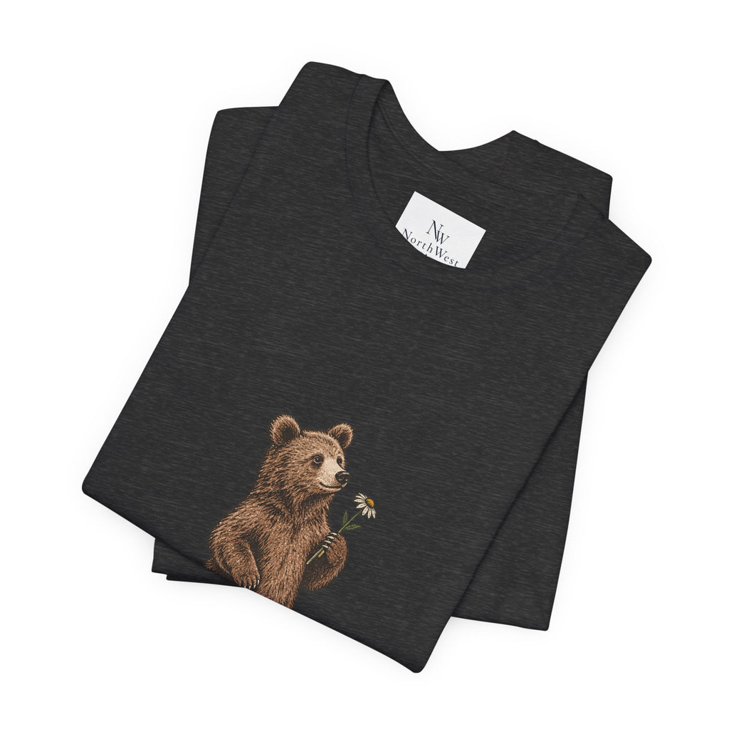 Little Wild One Bear Tee — Born A Little Wild Graphic T-Shirt