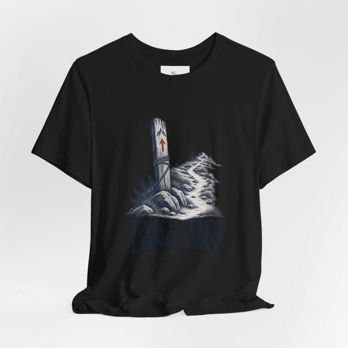 Take The Long Way T‑Shirt — Scenic Hiking Adventure Tee ("Take the Long Way" / "The Long Way Home")