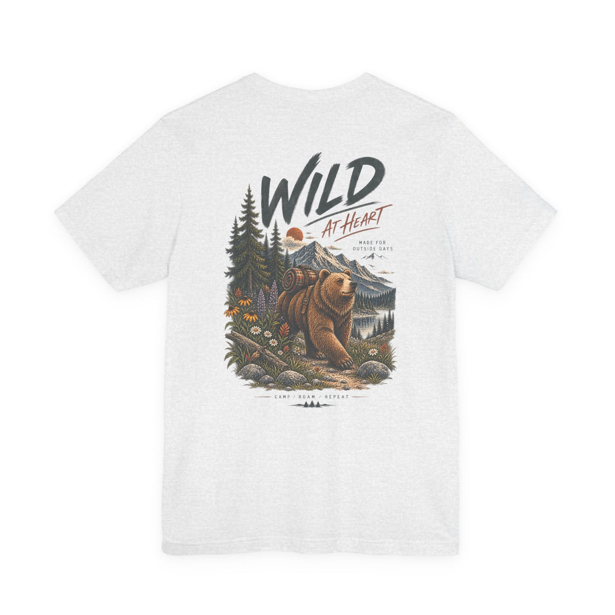 Wild at Heart Bear T-Shirt — Outdoor Nature Graphic Tee