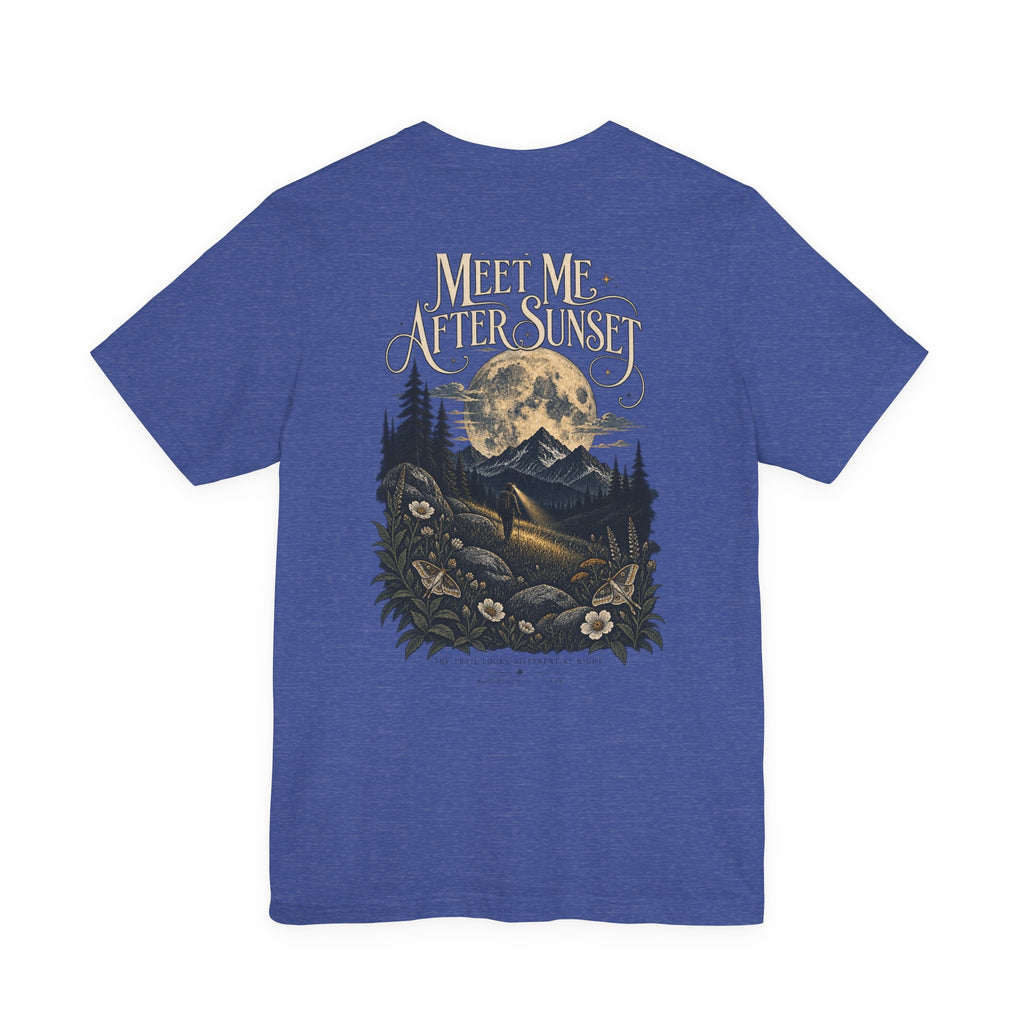 Meet Me After Sunset Tee — Vintage Moth & Moon Graphic T-Shirt