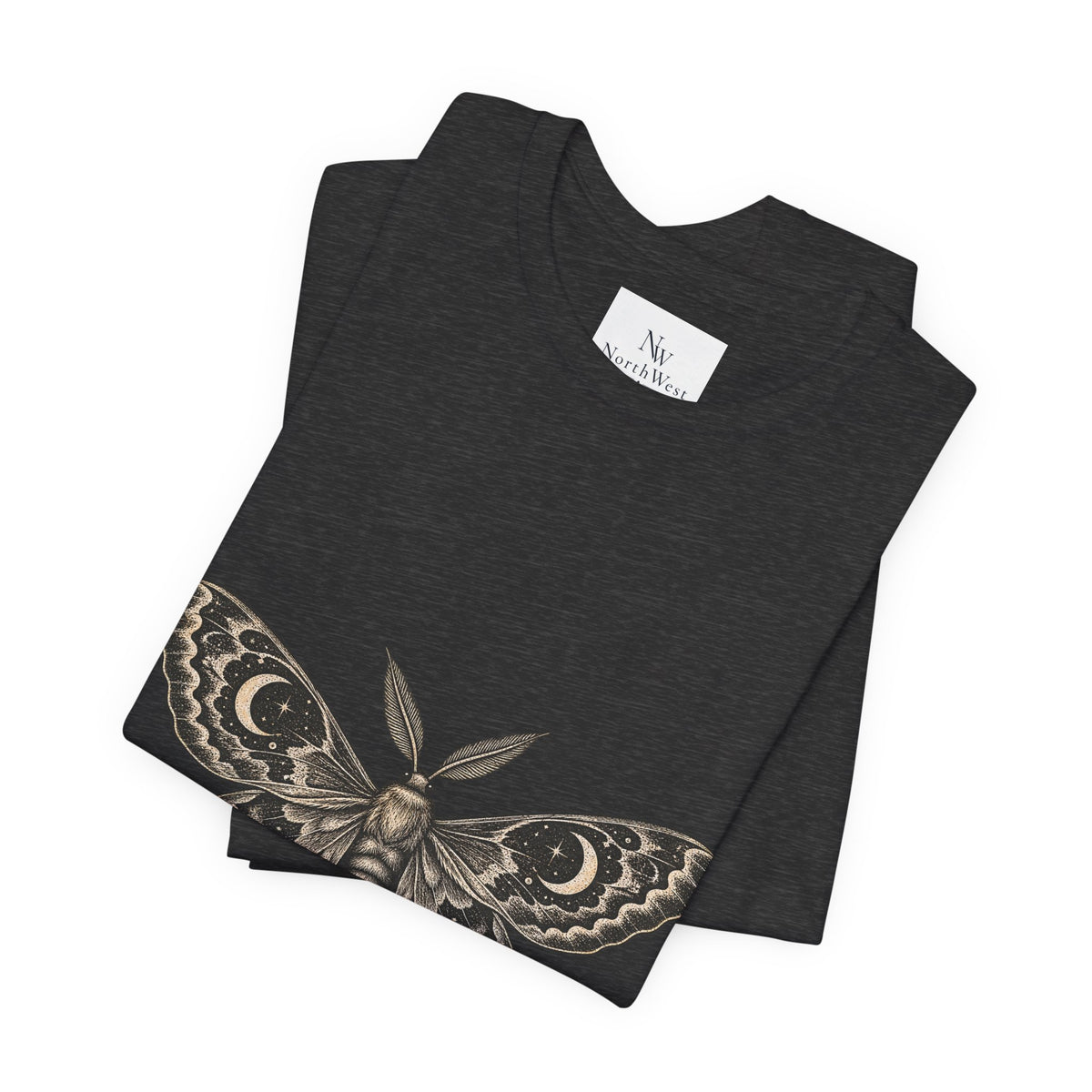 Meet Me After Sunset Tee — Vintage Moth & Moon Graphic T-Shirt