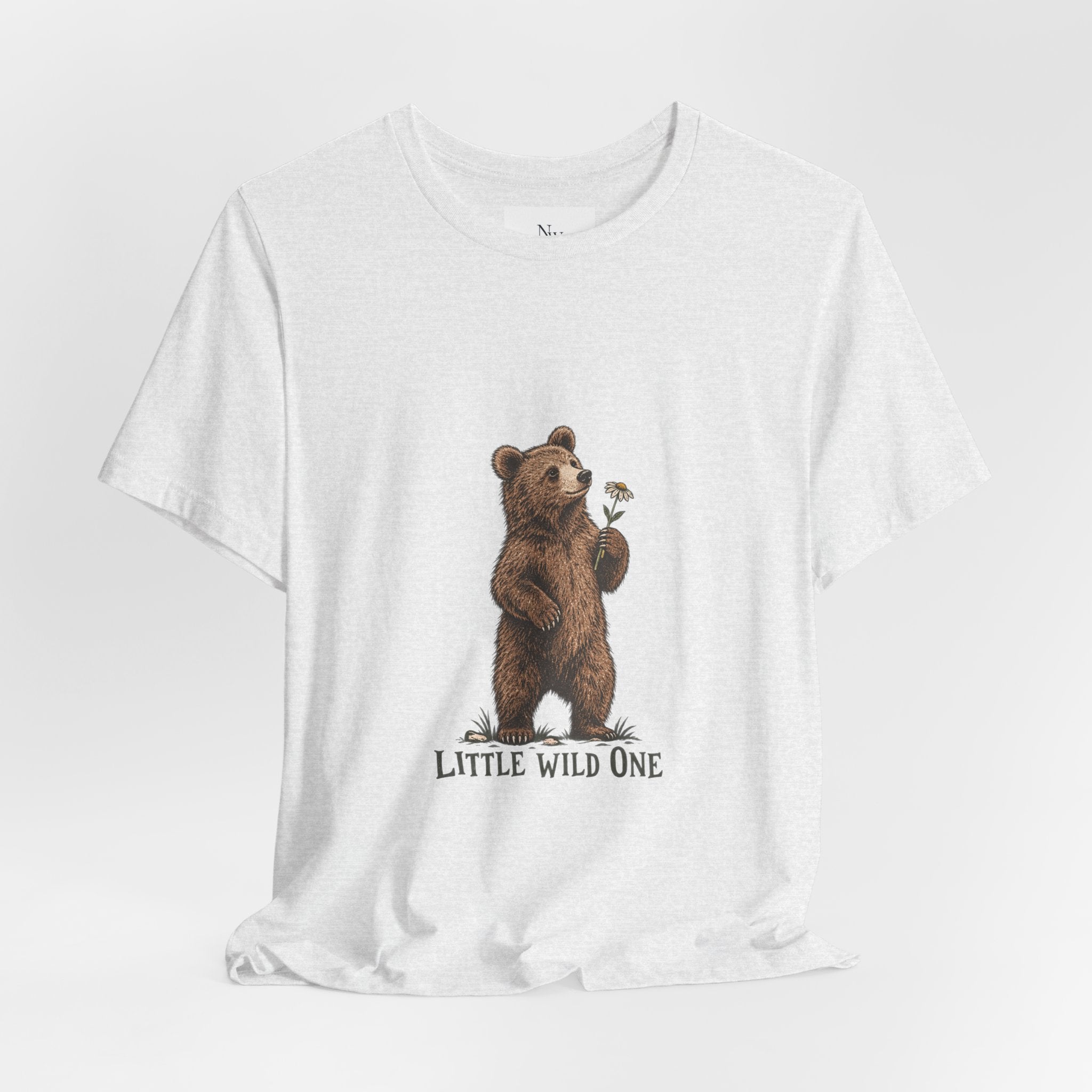 Little Wild One Bear Tee — Born A Little Wild Graphic T-Shirt