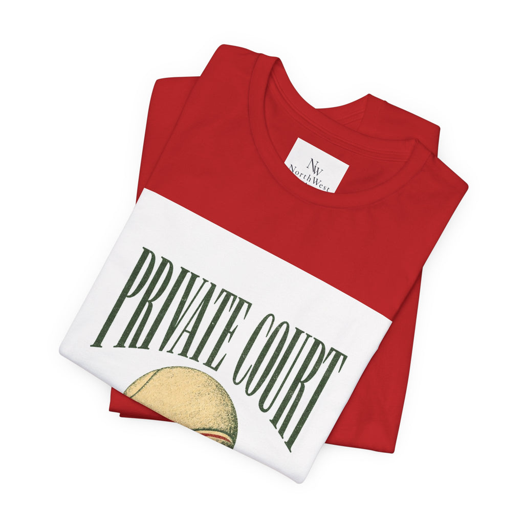 Private Court Tennis Tee — "After Four" Vintage Tennis Graphic T‑Shirt
