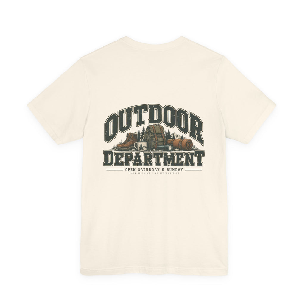 Outdoor Dept. Graphic Tee — Adventure Camping T-Shirt
