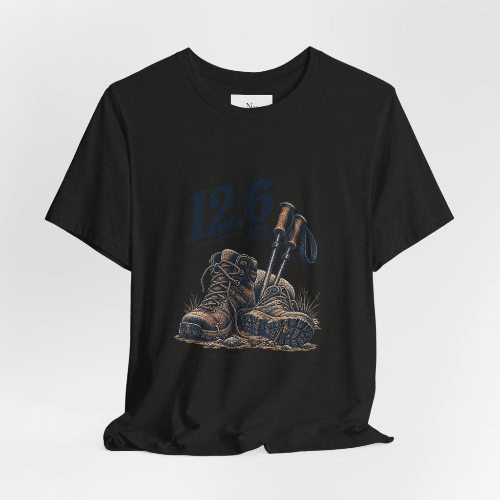 Hiking T-Shirt — “The Good Kind of Tired” 12.6 mi Adventure Tee