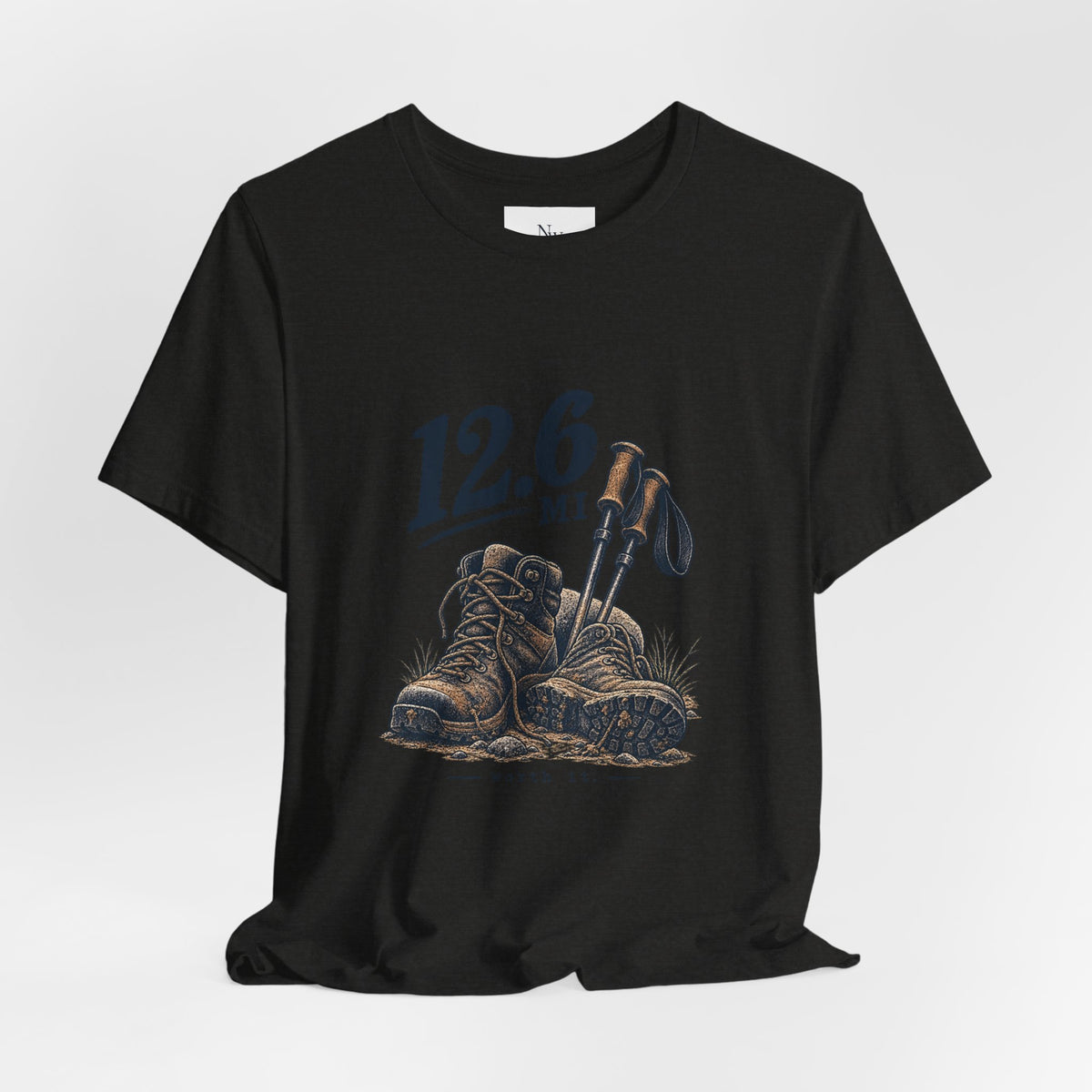 Hiking T-Shirt — “The Good Kind of Tired” 12.6 mi Adventure Tee