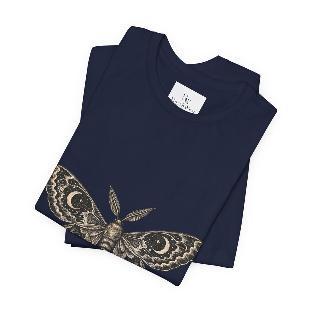 Meet Me After Sunset Tee — Vintage Moth & Moon Graphic T-Shirt