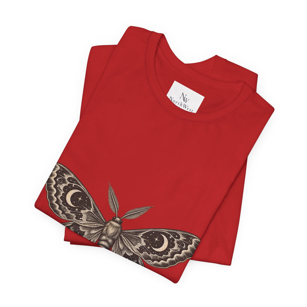 Meet Me After Sunset Tee — Vintage Moth & Moon Graphic T-Shirt
