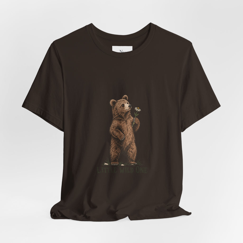 Little Wild One Bear Tee — Born A Little Wild Graphic T-Shirt