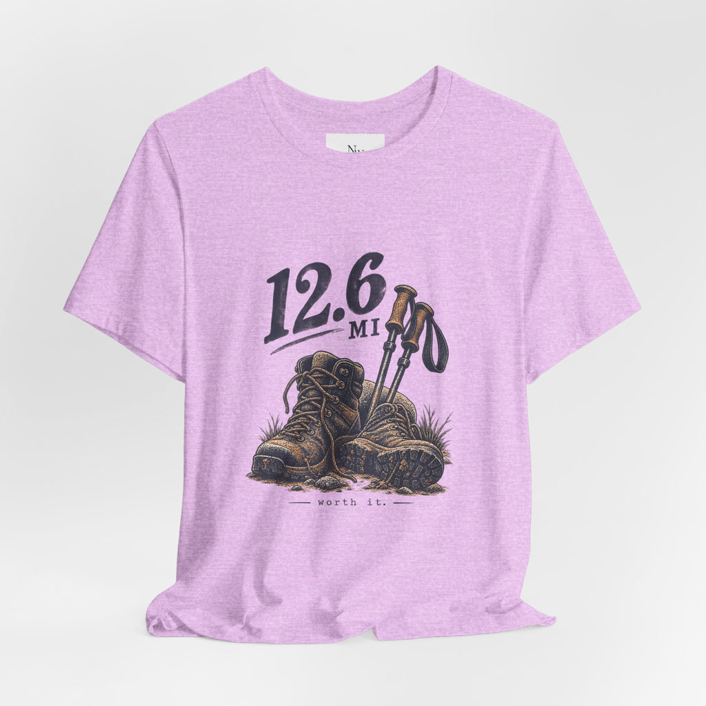 Hiking T-Shirt — “The Good Kind of Tired” 12.6 mi Adventure Tee