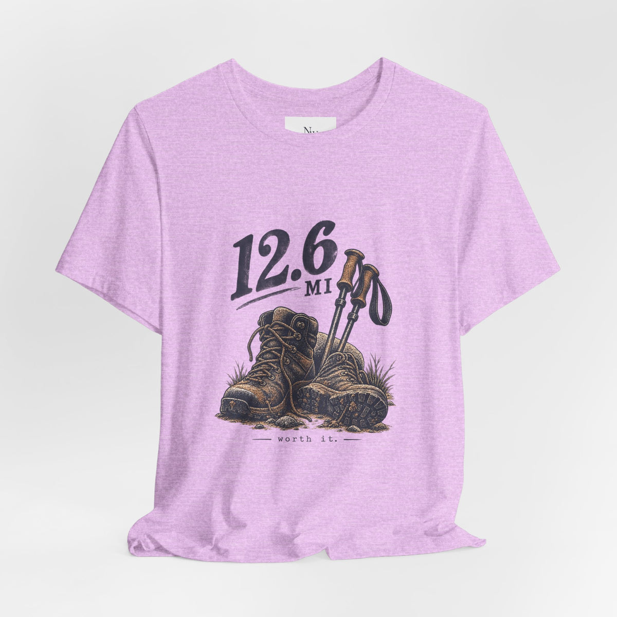 Hiking T-Shirt — “The Good Kind of Tired” 12.6 mi Adventure Tee