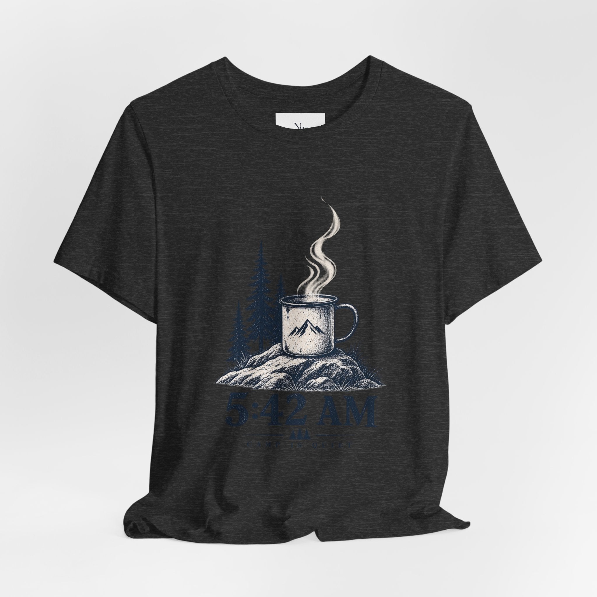 5:42 AM Camping T‑Shirt — "Before Everyone Else" Morning Coffee & Mountain Tee
