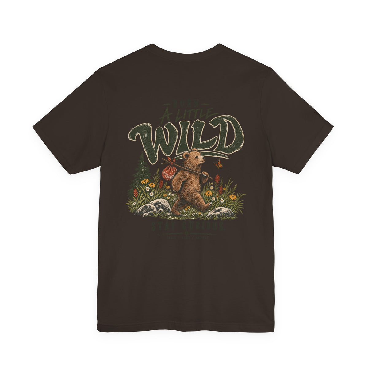 Little Wild One Bear Tee — Born A Little Wild Graphic T-Shirt