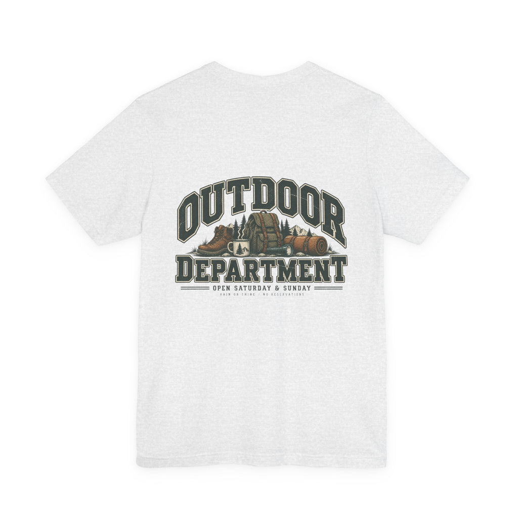 Outdoor Dept. Graphic Tee — Adventure Camping T-Shirt