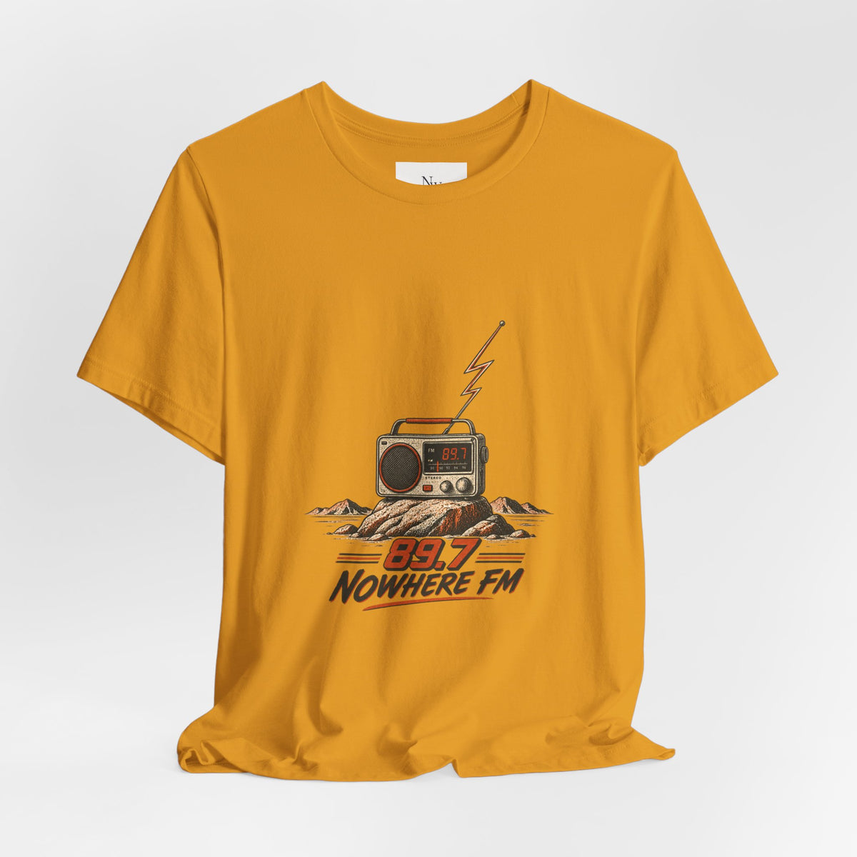 Desert Radio Tee — '89.7 Nowhere FM' Vintage Desert Radio Graphic T-Shirt