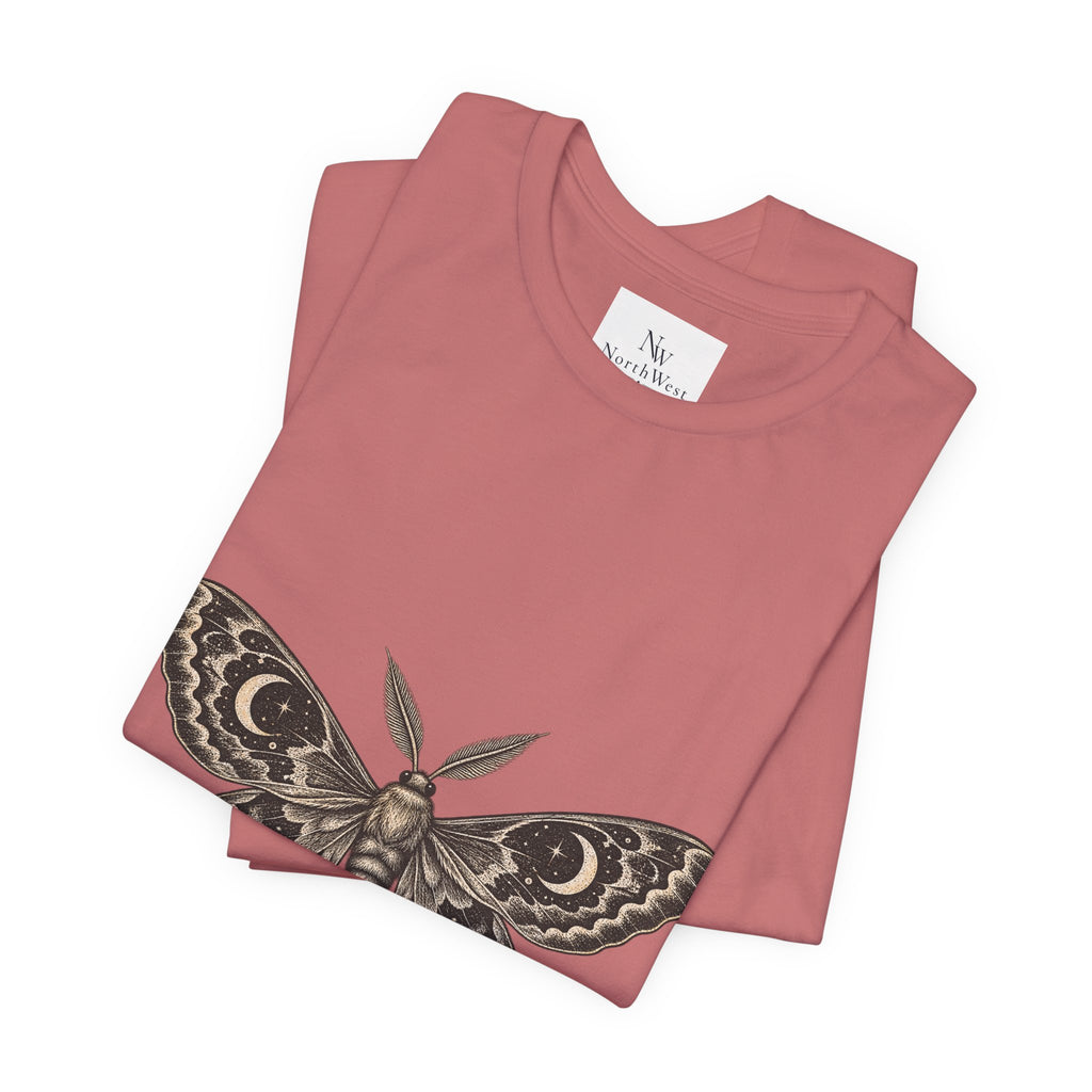 Meet Me After Sunset Tee — Vintage Moth & Moon Graphic T-Shirt