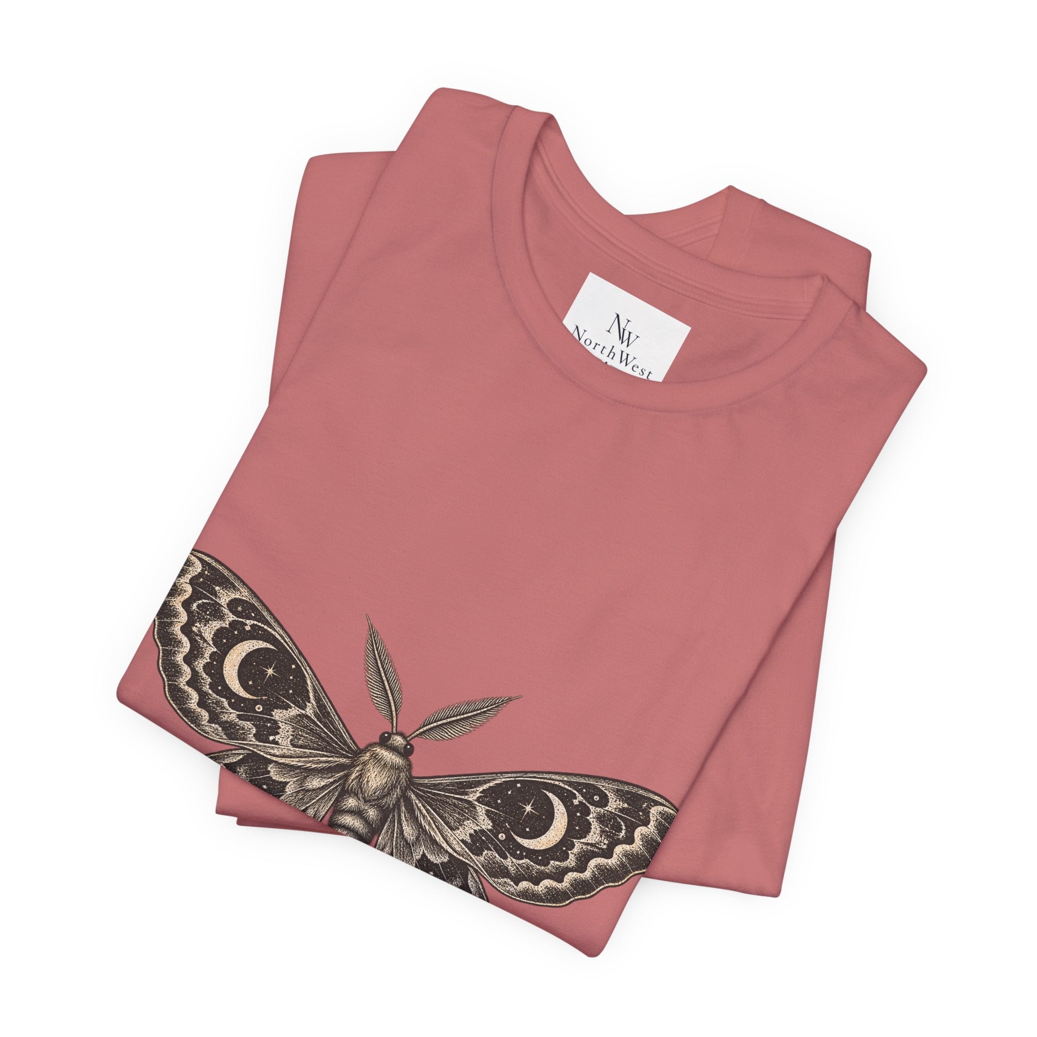 Meet Me After Sunset Tee — Vintage Moth & Moon Graphic T-Shirt