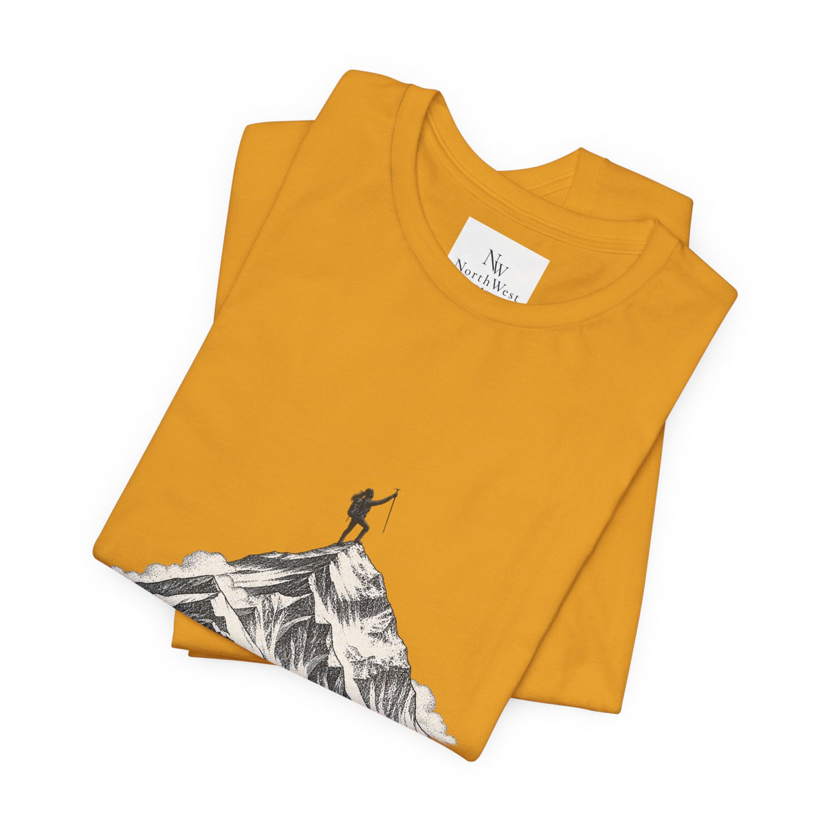 Everest Climber Tee — "She Made It" Mountain Summit Shirt (8848.86m)