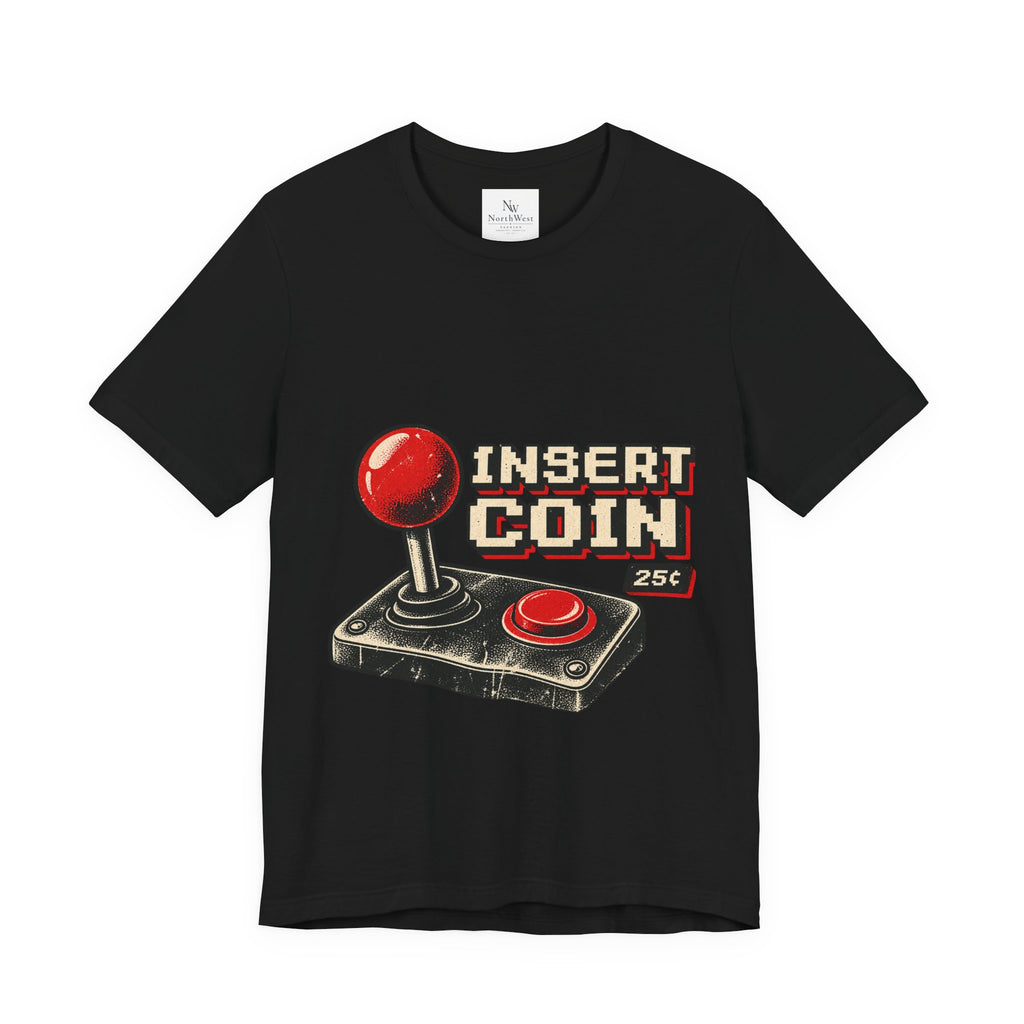 Insert Coin Arcade T‑Shirt — "One More Game" Retro Gaming Tee