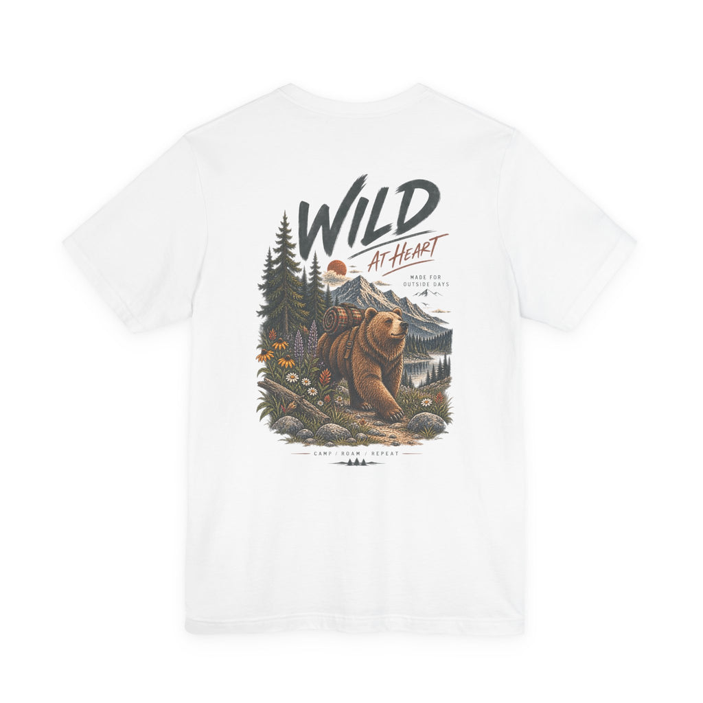 Wild at Heart Bear T-Shirt — Outdoor Nature Graphic Tee