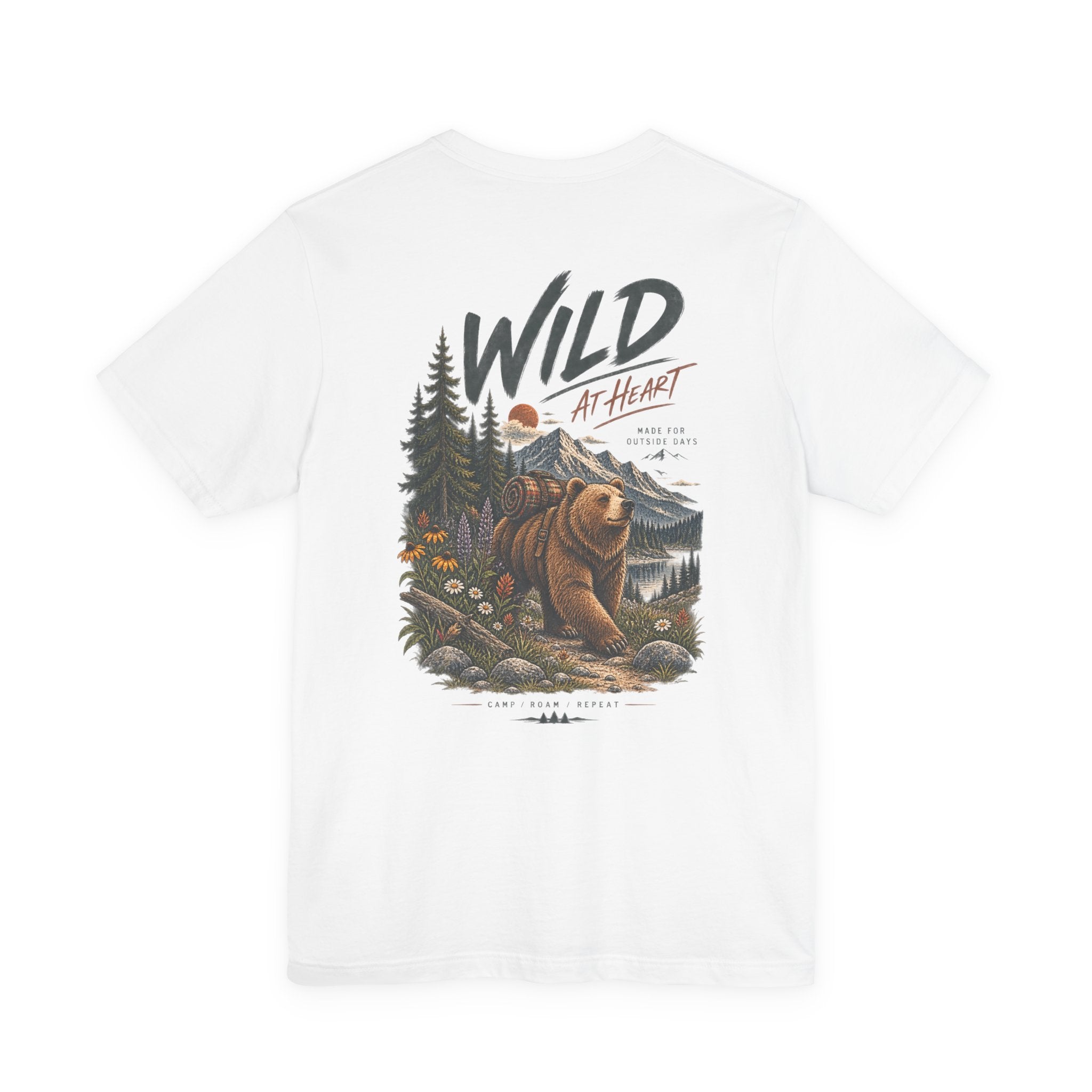 Wild at Heart Bear T-Shirt — Outdoor Nature Graphic Tee
