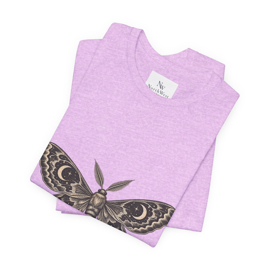 Meet Me After Sunset Tee — Vintage Moth & Moon Graphic T-Shirt