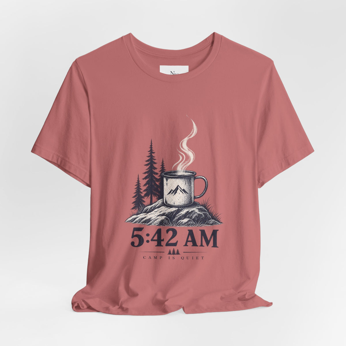 5:42 AM Camping T‑Shirt — "Before Everyone Else" Morning Coffee & Mountain Tee