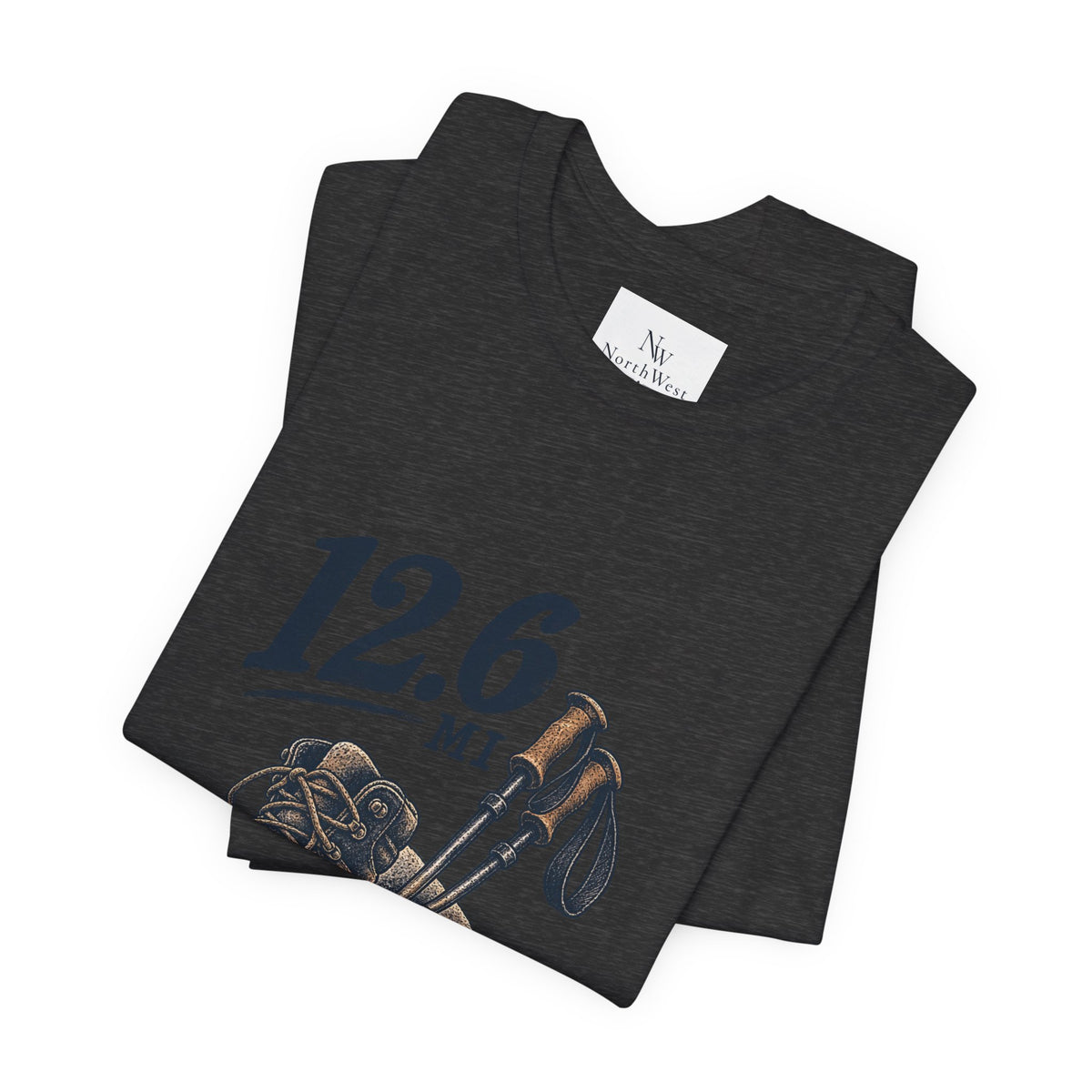 Hiking T-Shirt — “The Good Kind of Tired” 12.6 mi Adventure Tee